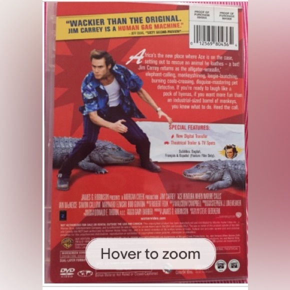 Ace Ventura (DVD) Pet Detective, When Nature Calls, Jim Carrey (3DVD - Picture 2 of 5